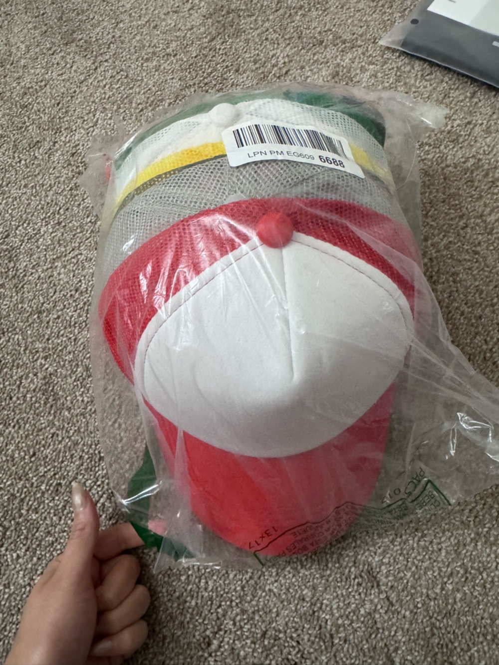 Unbranded Red and White Party Cap Set
